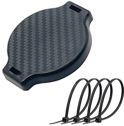 NUWIQ AirTag Fahrradhalterung, Schwarz Fahrrad AirTag Abdeckung, Mit 4 Umreifung Band, für Fahrradpositionierung