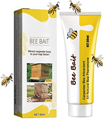 ZUICC Carpenter Bee Trap Lure - Swarm Lure, Imkereibedarf, Honig Bienen Lockstoff Bee Fangköder, Bee Schwarm Gel, Schwarm Commander Köder Honig Bienen Lockstoff Bienenzucht Falle Werkzeug (1 Stück)
