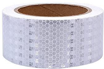 Reflektierendes Klebeband, 9 m x 5 cm, Warnaufkleber, hohe Intensität, Reflektorband, wasserdichtes Sicherheitsband, selbstklebendes Sicherheitsmarkierungsband für Fahrzeuge, Auto, Motorrad, Fahrrad,