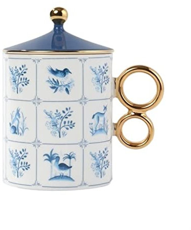 HASMI Mug Tasse créative en Forme de Petite Maison Tasse en Porcelaine Tasse à Lait avec Couvercle Tasse à café personnalisée Emballage de boîte-Cadeau Tasses à Thé
