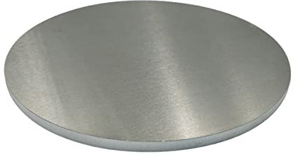 IkErna Placas de Aluminio Placas Redondas Múltiples Tamaños Qtys Ideales para Placas de Bricolaje/Fijación, 400 Mm de Diámetro/400Mm*3Mm