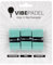 VIBEPADEL Grip 'n' Rip Padel Overgrip Antideslizante Tacky Feel Overgrip para Raqueta de pádel, Pickleball, Squash, Bádminton, Paquete de 3 Colores múltiples (Paquete Verde Azulado)