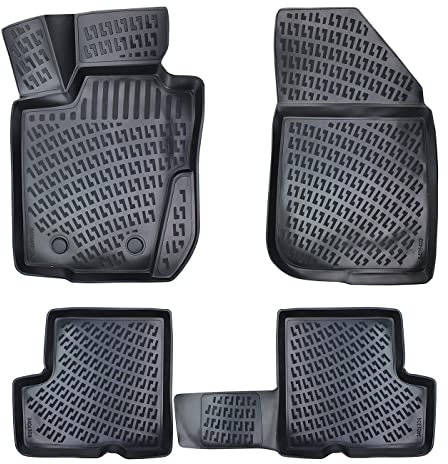 3D Gummimatten Set Passend für Dacia (6. Dacia Duster 4x2 | 2018-2022| Fußmatten)