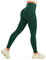 JOYSPELS Gym Sport Leggings Damen Scrunch Butt, High Waist Blickdicht Sporthose Lang Yogahose Po Push Up Seamless Shape Tights Dunkelgrün XS
