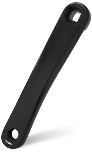 ZAWELIYO Fahrrad-Linkskurbel, 170 Mm Aluminiumlegierung Kurbelarm-Set Fahrrad-Linkskurbel Ersatz-Fahrradzubehör für Rennrad, Mountainbike, Faltrad (Schwarz)