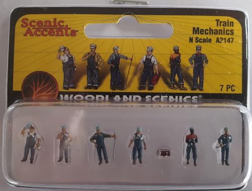 Woodland Scenics A2147 Zugmechaniker Zugreparatur Loks Waggons Figuren Spur N 1:160 Train Mechanics