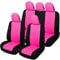 Auto Accessori Lupex A23 Universal Auto Sitzbezug Schonbezüge Vorne Hinten (Komplettset Zweifarbig Rosa)