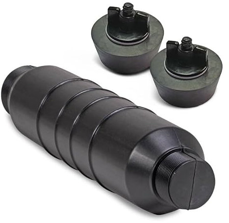 POOL Total Winterverschluss Set - Skimmer Eisdruckpolster mit Außengewinde 1,5 Zoll und 2 Zoll + 2X 1,5 Zoll Gummi-Verschluss für Einströmdüse - Sicherer Frostschutz für Pools und Schwimmbecken