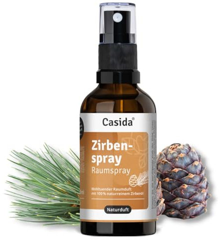 Casida Zirbenspray – Duftendes Raumspray & Kissenspray mit naturreinem Öl