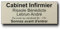 Plaque de porte personnalisée - 24x10 cm - Jusqu’à 5 lignes - Plaque porte d’entrée, bureau, nom, profession libéral, cabinet médical, intérieur/extérieur, signalétique Adhésive (Beige)