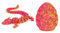 3D Printed Rose Dragon Egg With Dragon Inside, Articulated Dragon Egg Toy, Mysterious And Exquisite 3D Printed Flexible Joint Dragon (Laser Red)