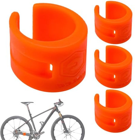 Protection de base - 4 pièces en caoutchouc protecteur de vélo et de cadre | Protection de chaîne anti-collision pour VTT, vélo de route, arrière , protection de fourche, anti-rayures