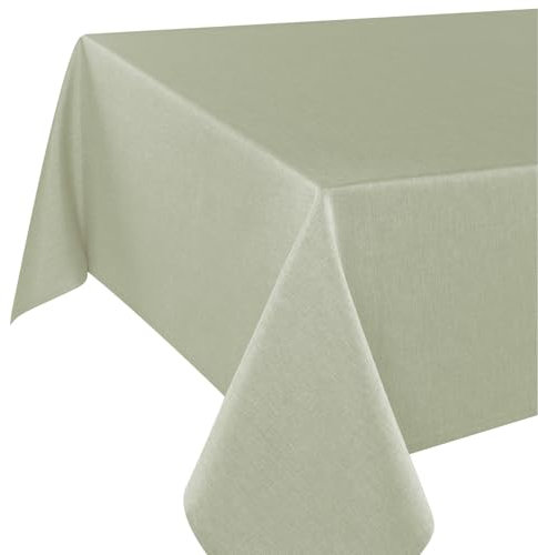 Delindo Lifestyle Wien Home Nappe moderne avec protection anti-taches pour toute l'année - Vert - 140 x 220 cm