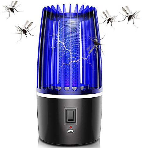 NAKAICUN 4000 V leistungsstarker elektrischer Fliegenkiller, Mückenfalle, 1500 m², Reichweite von 18 W UVA, Mückenkiller