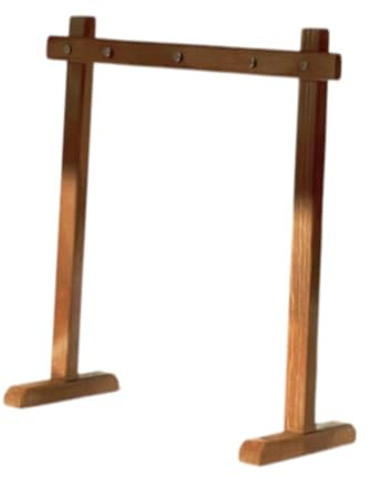 Milageto Wind -Chime -Stand, Gong -Ständer, tragbarer Ornament -Display -Rahmen mit Basisschmuck -Display -Rack für Desktop -Innenraum im Freien im Freien, S