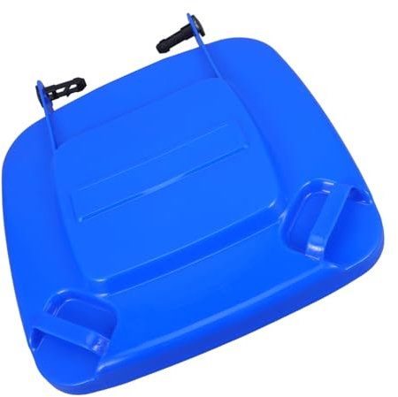 Vaguelly 1Pc Large Plastic Trash Bin Lid Replacement Lid for Outdoor Garden Dustbin Accessories and Waste Bin Cover Blue
