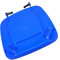 Vaguelly 1Pc Large Plastic Trash Bin Lid Replacement Lid for Outdoor Garden Dustbin Accessories and Waste Bin Cover Blue
