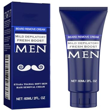KLYso Haarentfernungscreme for Männer – Milde Brust- Und Barthaarentfernung, Hautpflegend Und Nicht Reizend(3PCS)