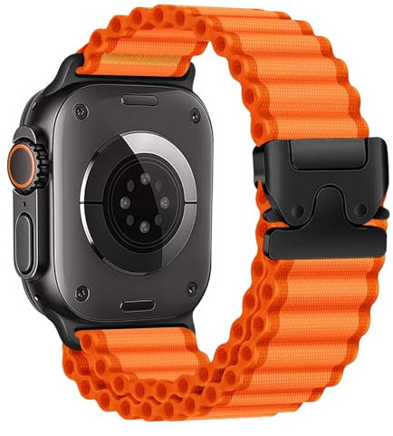 Trail Armbänder für Apple Watch Ultra/2 Armband 49mm 46mm 45mm 44mm 42mm 41mm 40mm 38mm Herren,Offroad Nylon Strap Fallschirmverschluss Alpine Sport Stoffband für Apple Watch 10 9 8 7 6 5 4 3 SE/2