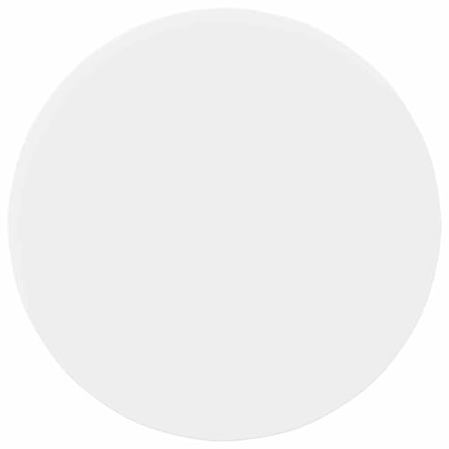 vidaXL Table Top White 80 x 80 x 1.5 cm Engineered Wood, A Stylish, Round Garden Table Top for Outdoor Dining, Modern Terrace Furniture, Durable Engineered Wood Design Surface