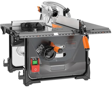 JMOUZHG 2000w Bench Table Saw Dust Extraction Adaptor With 5000rpm Circular Saw Functions Cutting Off Wheel for Small Workshop