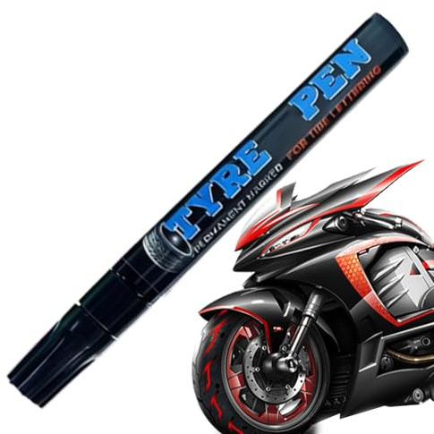 Paint Pen for Labelling Tyres, Erasable Weatherproof Non-Fading Quick-Drying Drawing Marker for Tyres - Paint Pen for Car and | For Automobiles, Motors, Driving, Metal