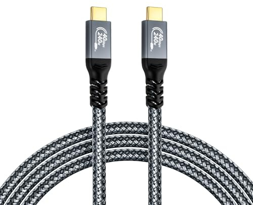 ingoodtle USB4 Cable for Thunderbolt 4 Cable,240W PD3.1 Fast Charging 1m