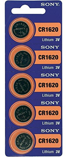 Sony Lithium-KNOPFZELLE CR 1620, 5ER-Set