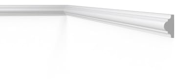 WL1 WALLSTYL Wandleiste - 38 x 18 x 2000 mm - NOËL & MARQUET - eine Marke von NMC - Extrudiertes Polystyrol mit hoher Dichte