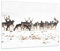 Bilder auf Glas 100x70cm Glasbild Hirsch Winter Tierwelt Landschaft Groß Wanddeko Bild im Glas Schlafzimmer Küche Deko Wandbilder Dekoration Wohnzimmer Modern Wand Kunstdruck Art GAA100x70-3144