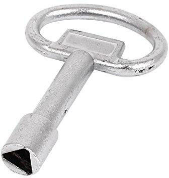 Sourcingmap Triangle Socket Utility Key 79 x 49mm for Electric Meter Box Panel Lock