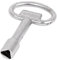 sourcing map Clé Triangle Poubelle pour gaz électrique Mètre Box Panneau Serrure