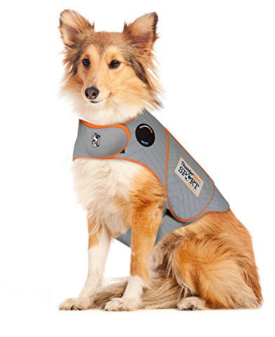Thundershirt Hundebekleidung Thundershirt Hunde-Angstjacke, Platin, Größe L