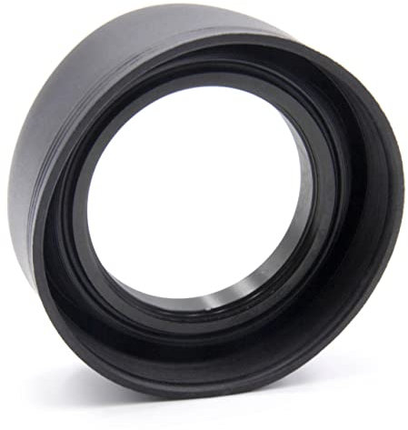 vhbw Gegenlichtblende kompatibel mit Pentax HD DA 21 mm 3,2 AL Limited 49mm Objektiv Kamera, Schwarz, Gummi, Rund, 7,4 cm