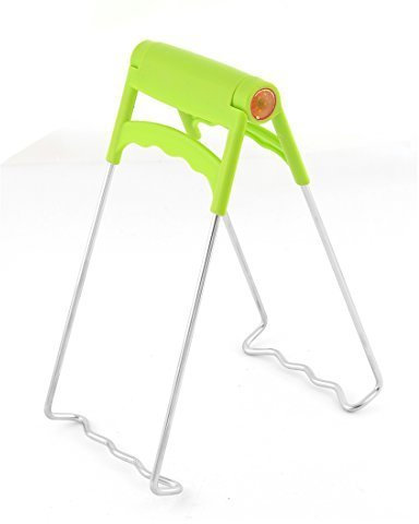 Nopea Edelstahl Plate Clip Multifunktions Teller Zange Anti Heiß Platte Clip Dishes Tong Tray Bowl Clip Pots Crockery Holder Clamp Tongs Praktische Küche Werkzeug Kitchen Plate Gripper Grün