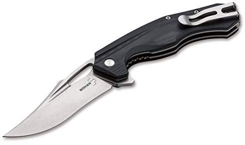 Böker Plus Masada Folder Taschenmesser aus D2-Stahl und glasfaserverstärktem Kunststoff in der Farbe Schwarz - 22,50 cm