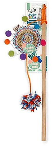 ALL FOR PAWS Whisker Fiesta Sombrero Wand Colourful Catnip Toy, 2.7 kg