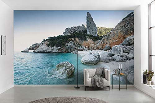 Komar Vlies Fototapete BEACH TALES | Tapete, XXL, Dekoration, Natur, Landschaft, Schlafzimmer, Wohnzimmer, Büro, Flur | Größe 450 x 280 cm (Breite x Höhe) | SHX9-007