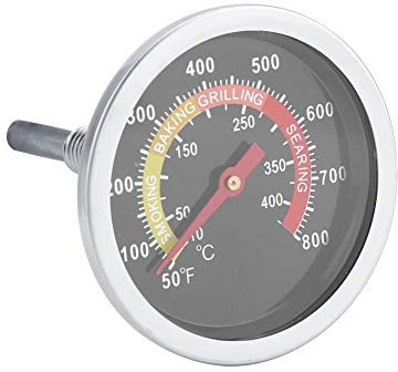 Grill Thermometer aus Edelstahl , präzise Messung 50 ~ 800 ℉ / 10 °C 400 °C , Messwerkzeug BBQ Thermometer Temperaturanzeige für das Grillen für Grill