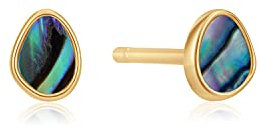 Ania Haie Damen-Ohrstecker 925er Silber Farbstein One Size, Gold 32015676