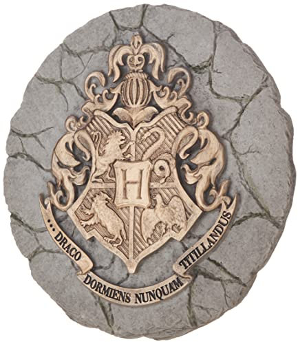 Spoontiques Hogwarts-Wappen Harry Potter Trittstein – Gartendekoration für Terrasse, Haus, Rasen und Hof, 25 cm B x 1,5 cm H x 25 cm T