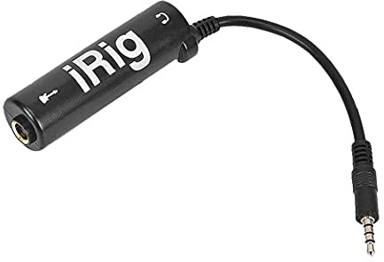 PAKEY Guitar Interface Converter Replacement Adapter Black for Phone Guitar Audio Interface