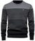 SSBZYES Herren Pullover Herren gestreifter Kontrast Pullover Herren schmaler Rundhals gestreifter Pullover Herren Pullover Casual Top