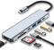 Hub USB C 7 en 1, Adaptador USB C con 4K HDMI, Dos Puertos USB-C, USB 3.0, Lector de Tarjetas SD/TF, Compatible con MacBook Pro & Air USB C portátil y Otros Tipo C, soporta Carga rápida de 100 W