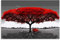 BXYDM Puzzle 1000 Pièces Adultes Enfant Grand arbre rouge en couleurs noir et blanc en bois puzzles dagogique jeu Enfant 1000 Pieces 1000 Piece 29.5x19.6inch(75x50cm)