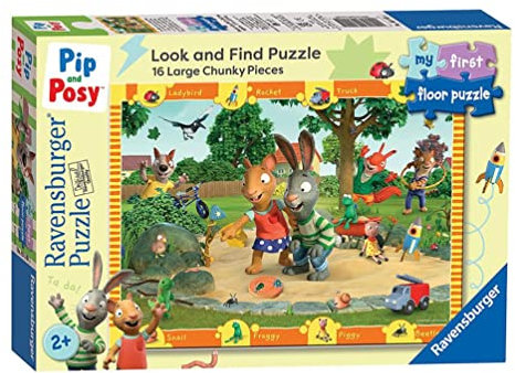 Ravensburger Pip & Posy My First Look & Find Floor Jigsaw Puzzles for Kids Age 24 Months Up (2 Years) -16 Pieces