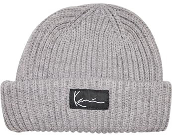 Karl Kani Accessoires KA223-008-3 Signature Fisherman Beanie Grey Melange Grey Melange, one Size