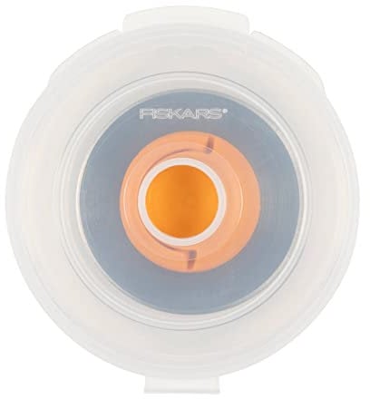 Fiskars Original Ersatzklinge, Titan-Rollklinge für Zickzack-Schnitte, Inkl. Klingenablage, Ø 45 mm, Stahl mit Titan-Beschichtung, 1066045