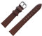 MZBUTIQ 17mm Braun Leder Uhrenarmband Ersatz für Damen Schlank Weich
