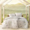 ESTELLA Bio Mako Satin Bettwäsche 155x220 Alva grün Wiese Gräser 3405-530